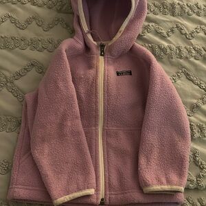 L.L. Bean Pink Kids fleece Jacket